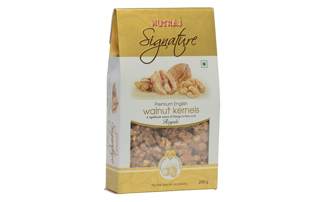 Nutraj Signature Premium English Walnut Kernels Royale   Box  100 grams